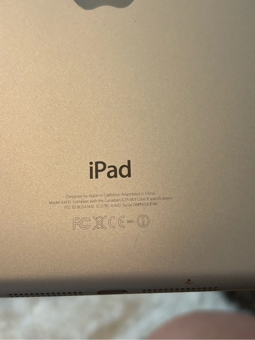 First Generation Apple IPad Mini with Protective Black Folio Propping Case